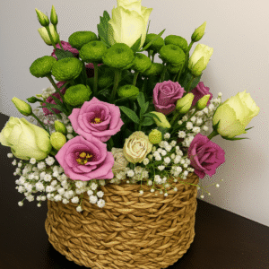 Spray Roses and Pink Lisianthus